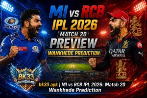Bk33 Apk | MI vs RCB IPL 2026: Match 20 Wankhede Prediction